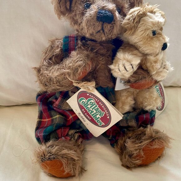 Ganz Cottage Collectibles Mohair Bear Robbie with Rover 1996 Artist MARY HOLSTAD - Picture 3 of 10